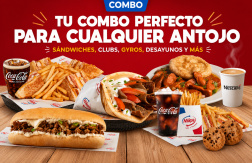 Desde $2.98: Combos de emparedados