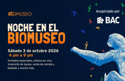 Paga $9: Noche en el Biomuseo