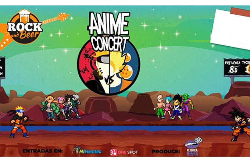 Paga $7: Anime Concert Naruto vs Dragon Ball