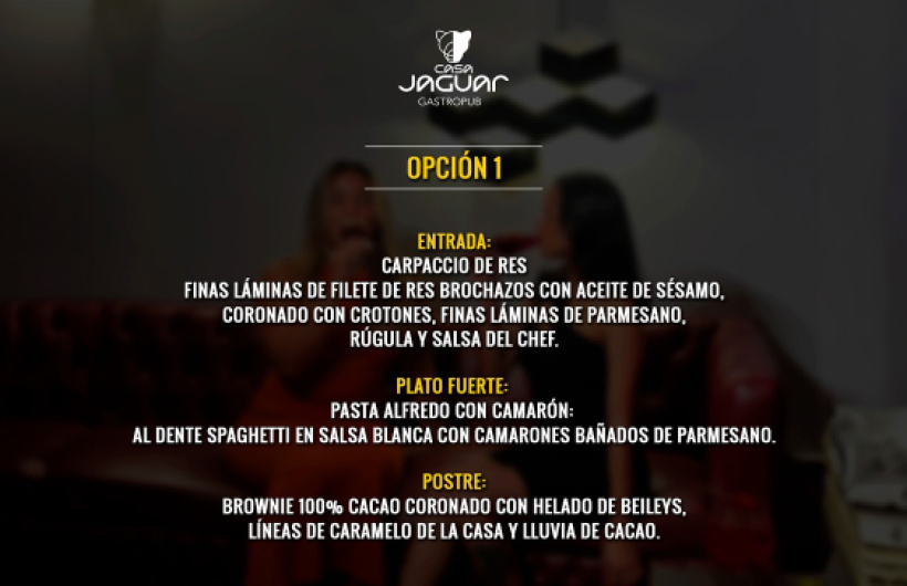 Paga $30: Cena Para 2 Personas