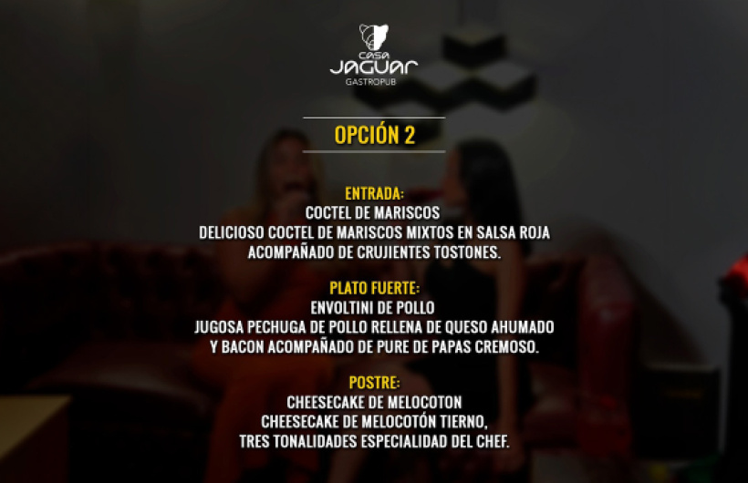 Paga $30: Cena Para 2 Personas
