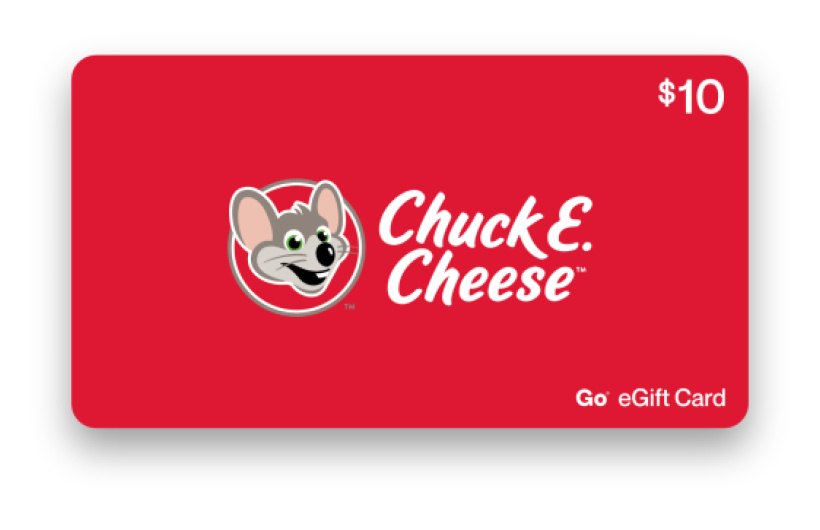 Desde $10 en Chuck E. Cheese