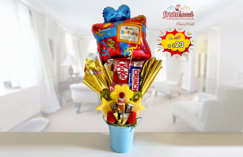 Paga $23: Arreglos de Frutas y Chocolates