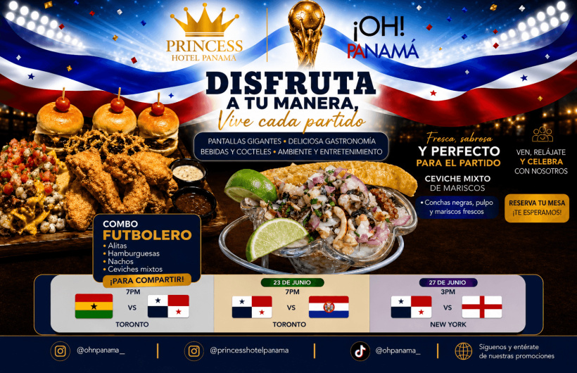 Desde $15: Menú Mundialista