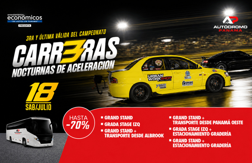 Desde $4.50: Carrera Nocturna