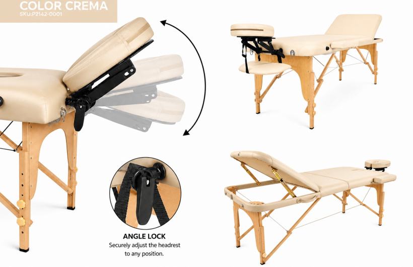 Paga $99.99: Camilla de Masaje Plegable Portátil
