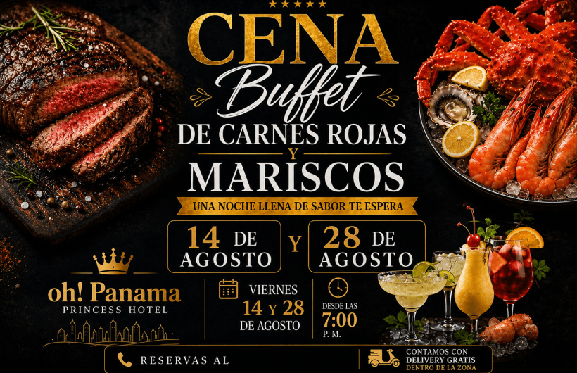 Paga $23: Buffet de Mariscos y Carnes