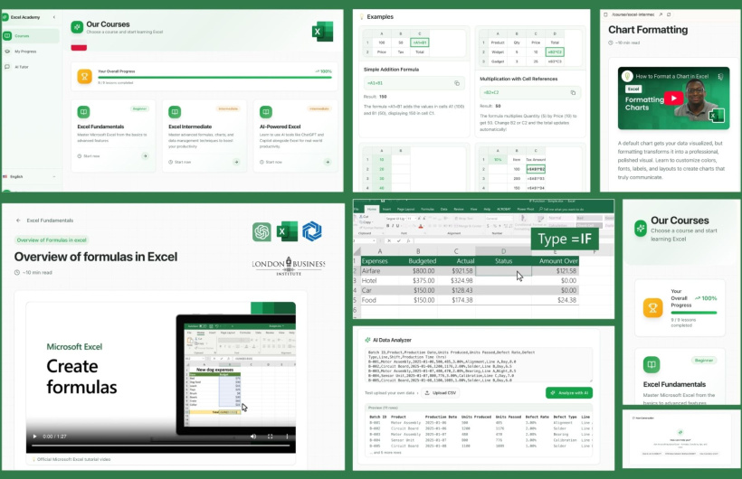 Desde $18: Curso Online de Excel