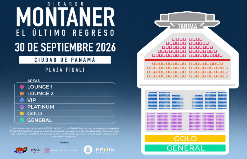 Desde $42:  Concierto de Ricardo Montaner