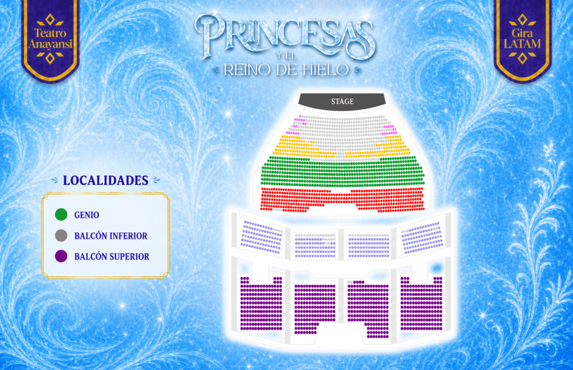 Desde $14.98: Show de Princesas y el Reino de Hielo